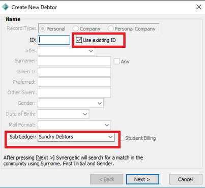 How to create a Sundry Debtor