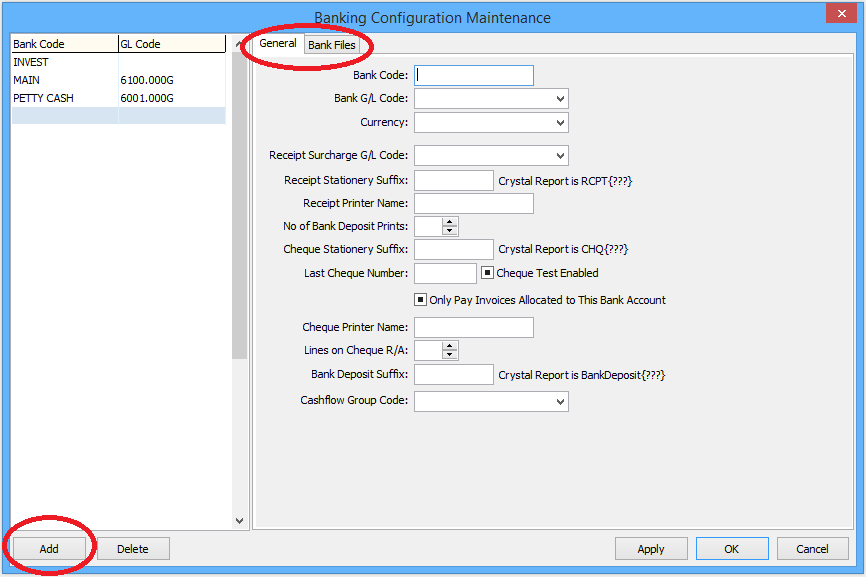 Creating a New Bank Account or Changing Banks